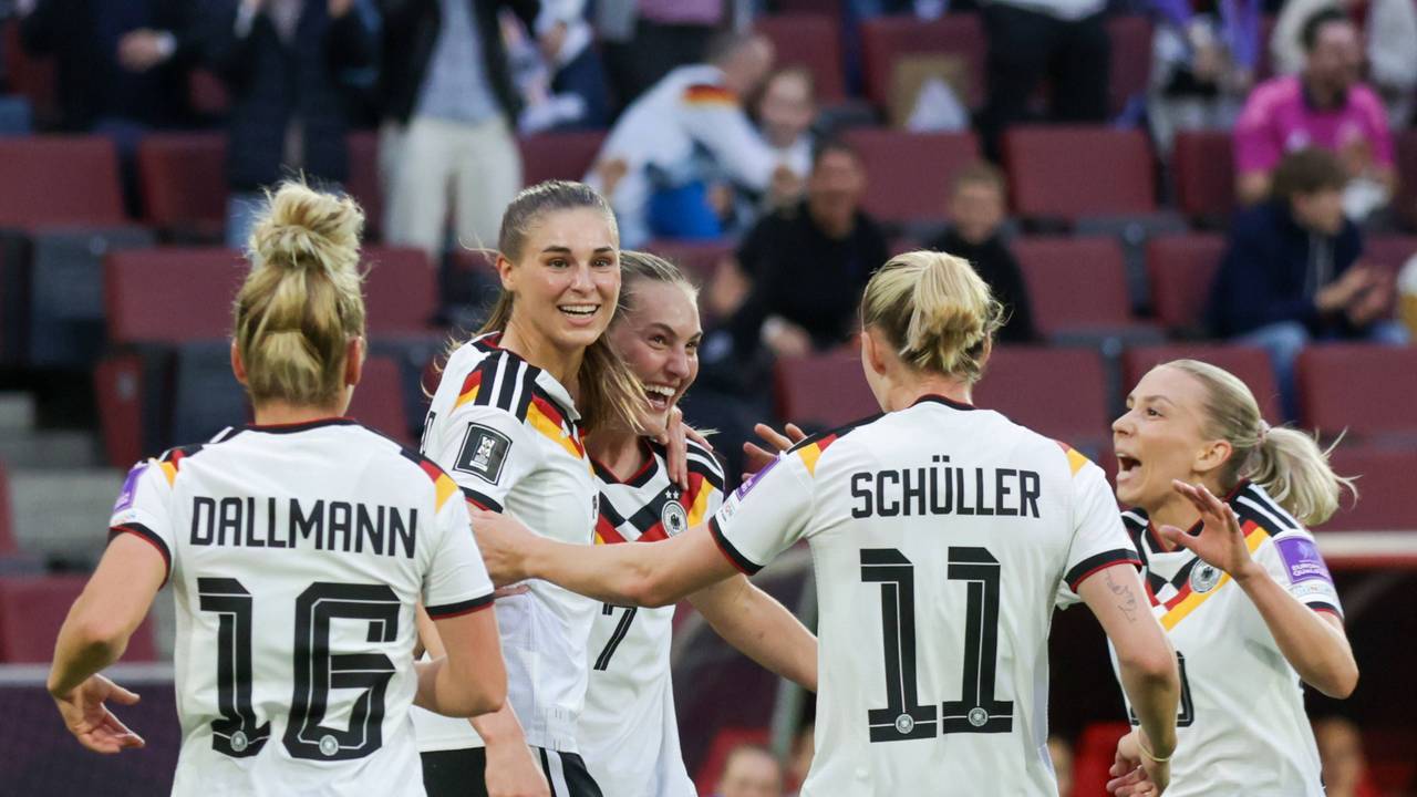 Torjubel bei den DFB-Frauen.