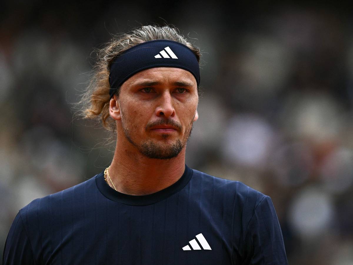 Alexander Zverev konzentriert während des Matches.