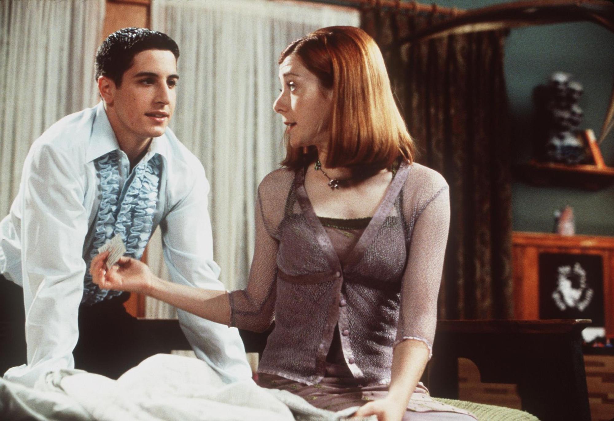 Die schier unendlichen Geschichten aus dem Ferienlager, die Flötistin Michelle (Alyson Hannigan) zu erzählen hatte, wurden zum Running Gag der „American Pie“-Reihe. (Bild: Getty Images)