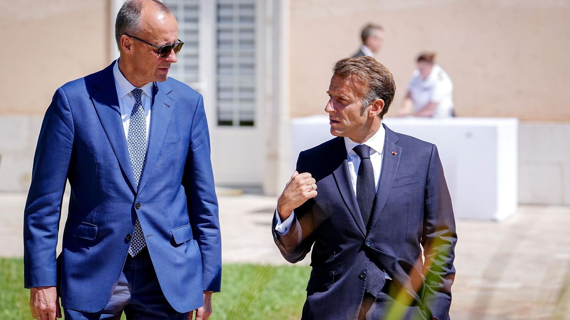 Friedrich Merz und Emmanuel Macron