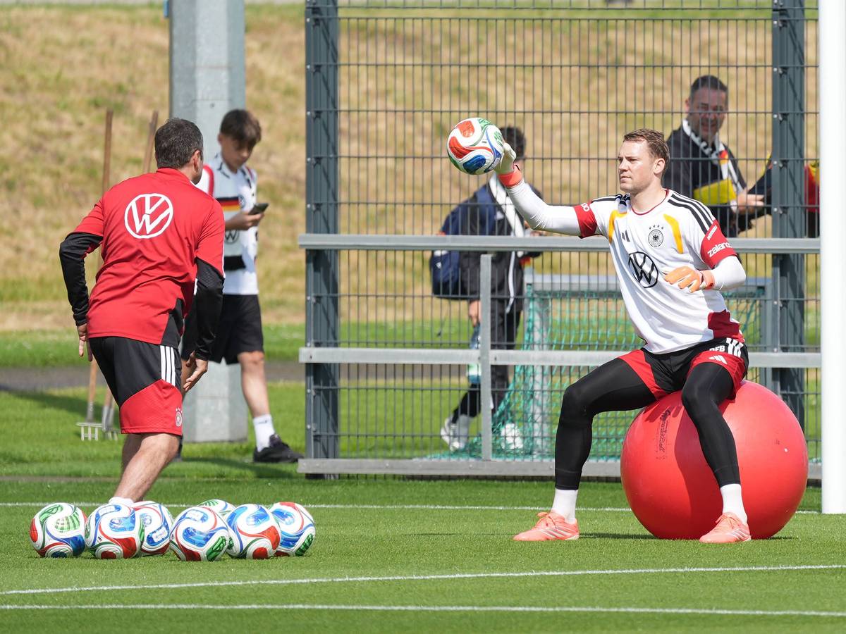 Manuel Neuer im Training.