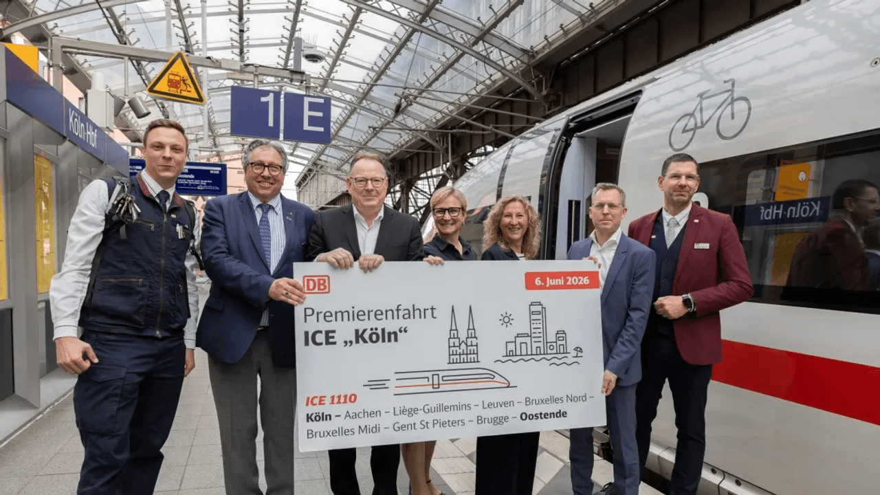 Der frisch getaufte ICE „Köln“ fährt ans Meer nach Ostende.