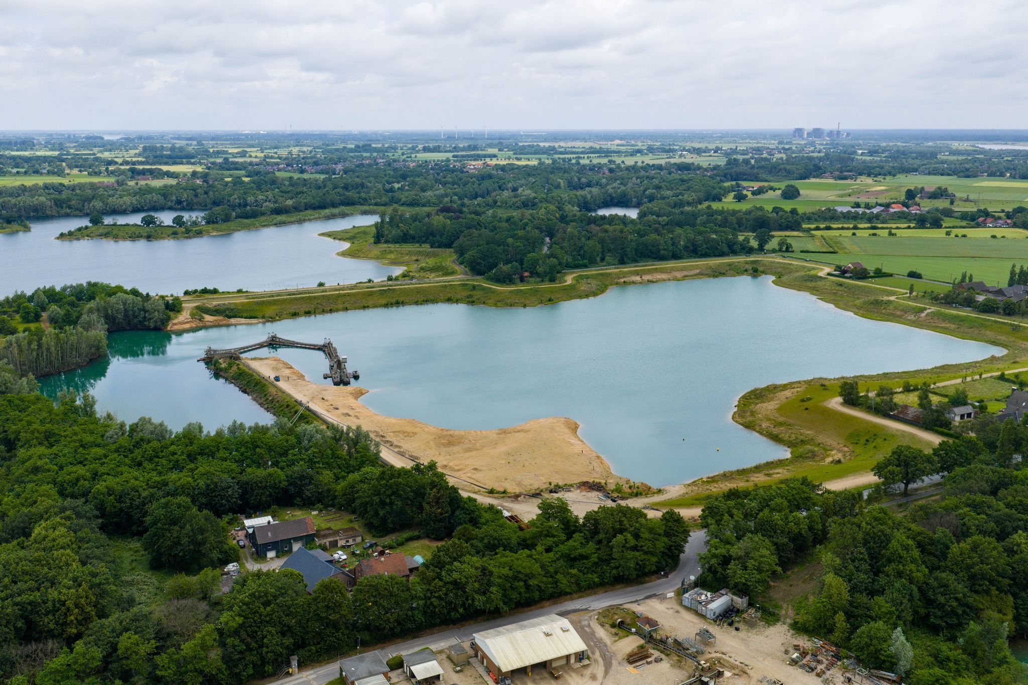 Kiesabbau am Niederrhein