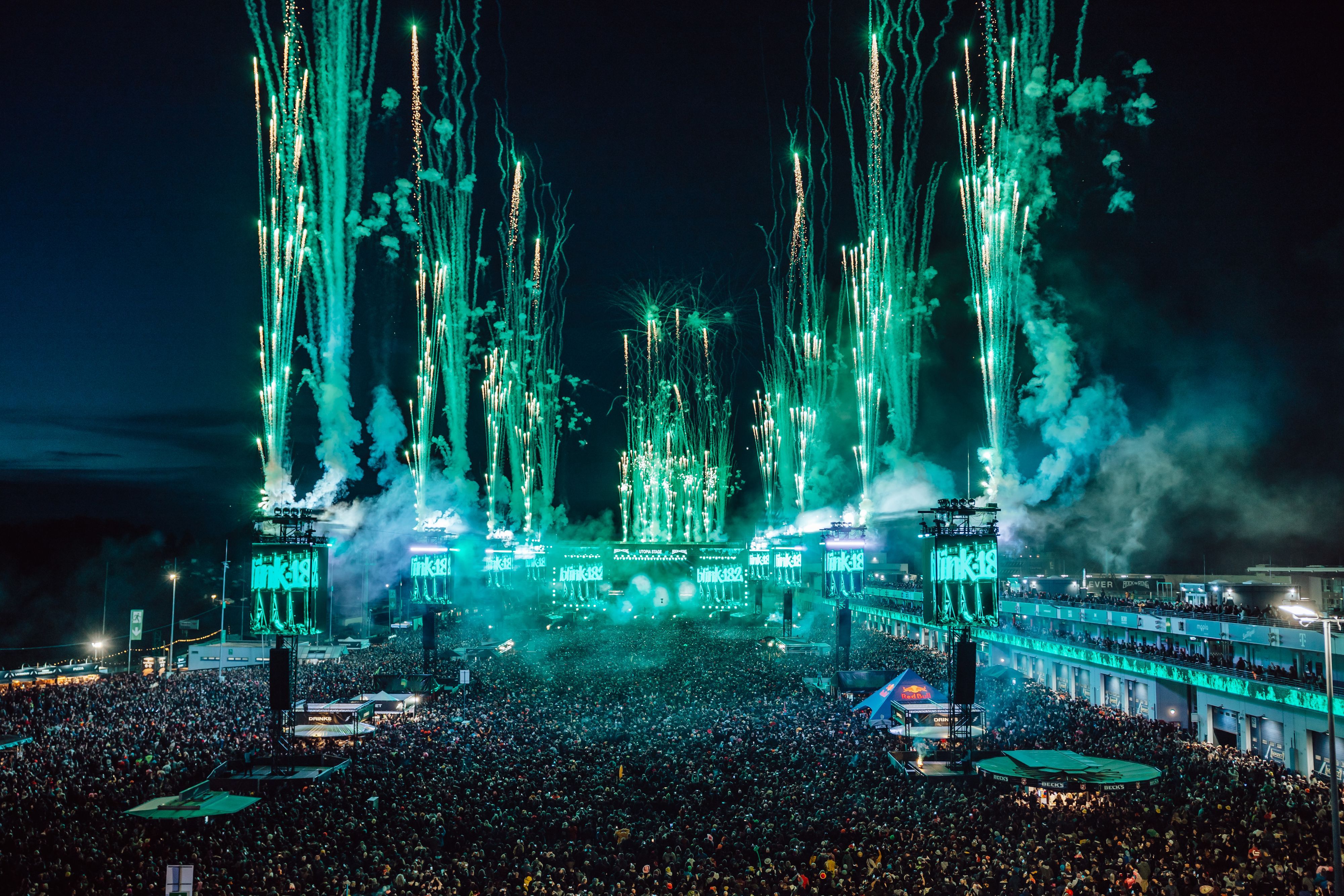 Pyrotechnik bei „Rock am Ring“.