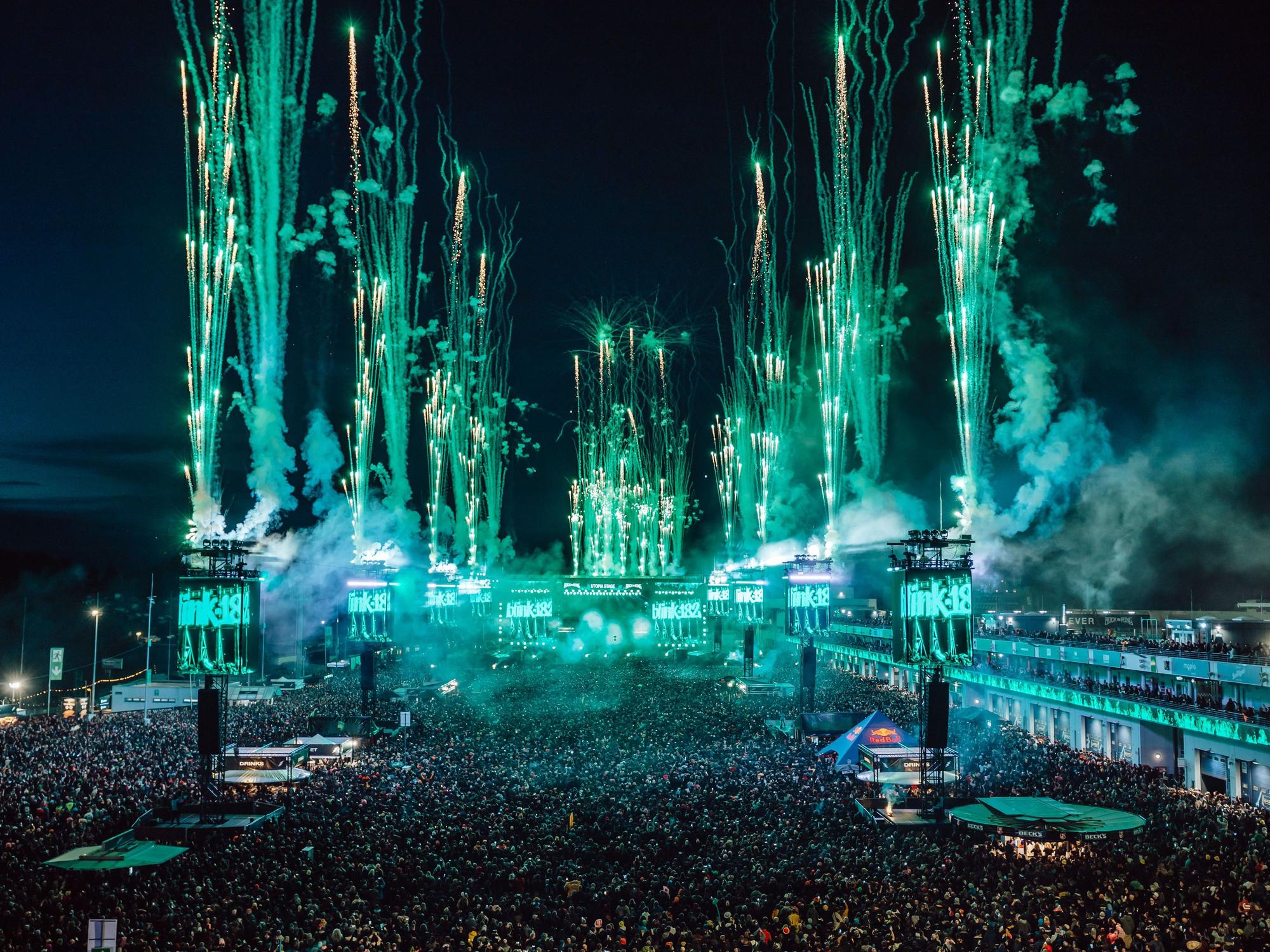 Pyrotechnik bei „Rock am Ring“.