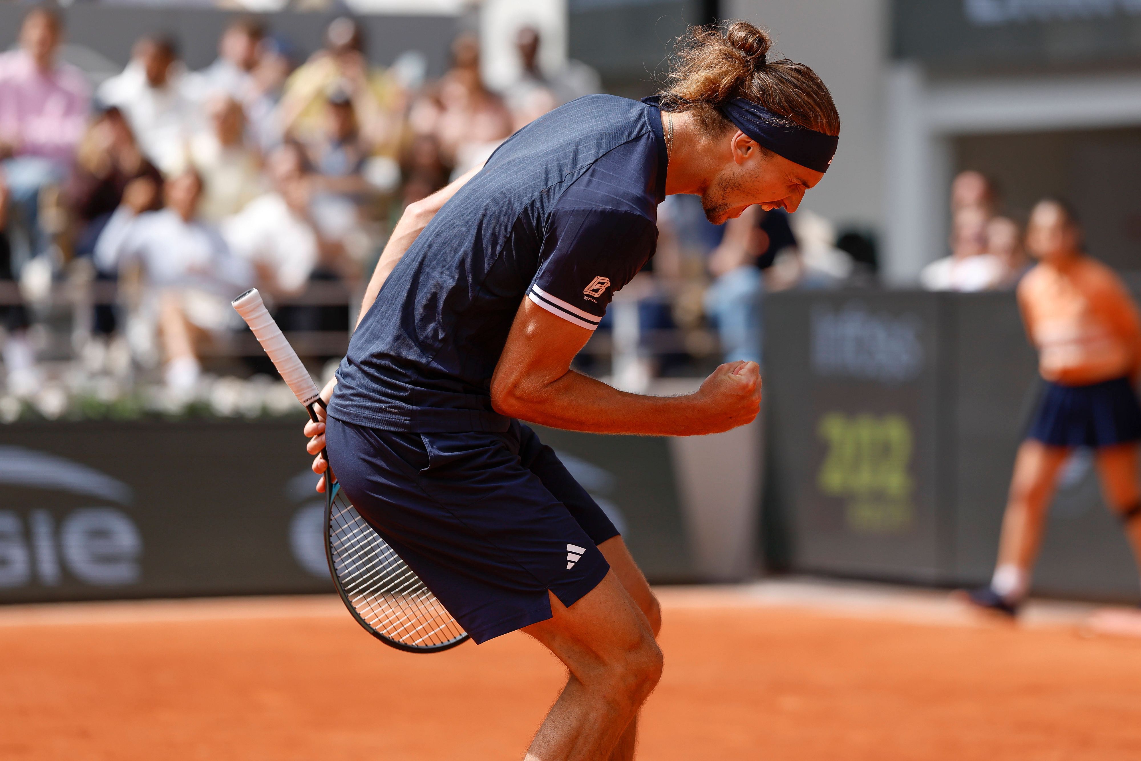 Alexander Zverev im Halbfinale gegen akub Mensik.