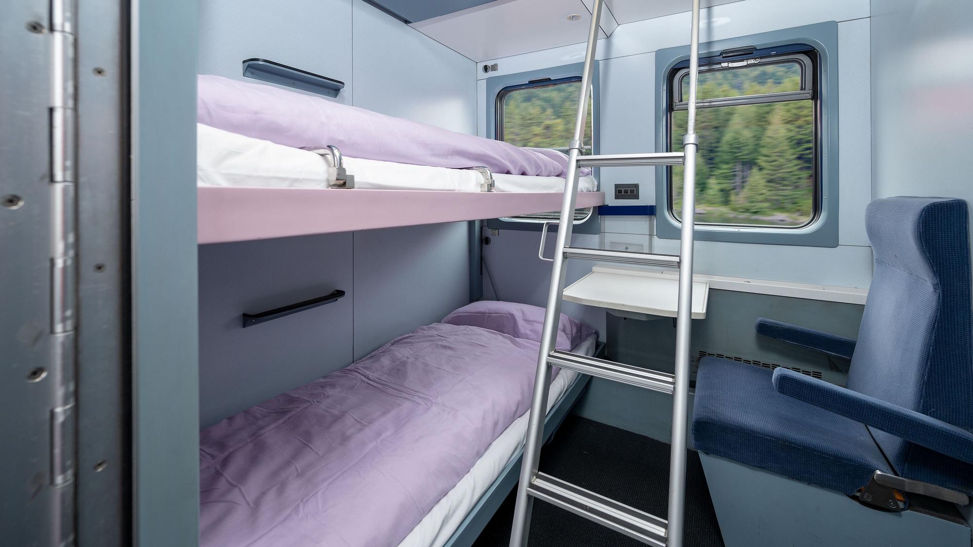 Das Bahnunternehmen European Sleeper hat eine neue Nachtzugverbindung ab dem 9. September 2026 angekündigt. Hier ein Bild der Comfort-Klasse