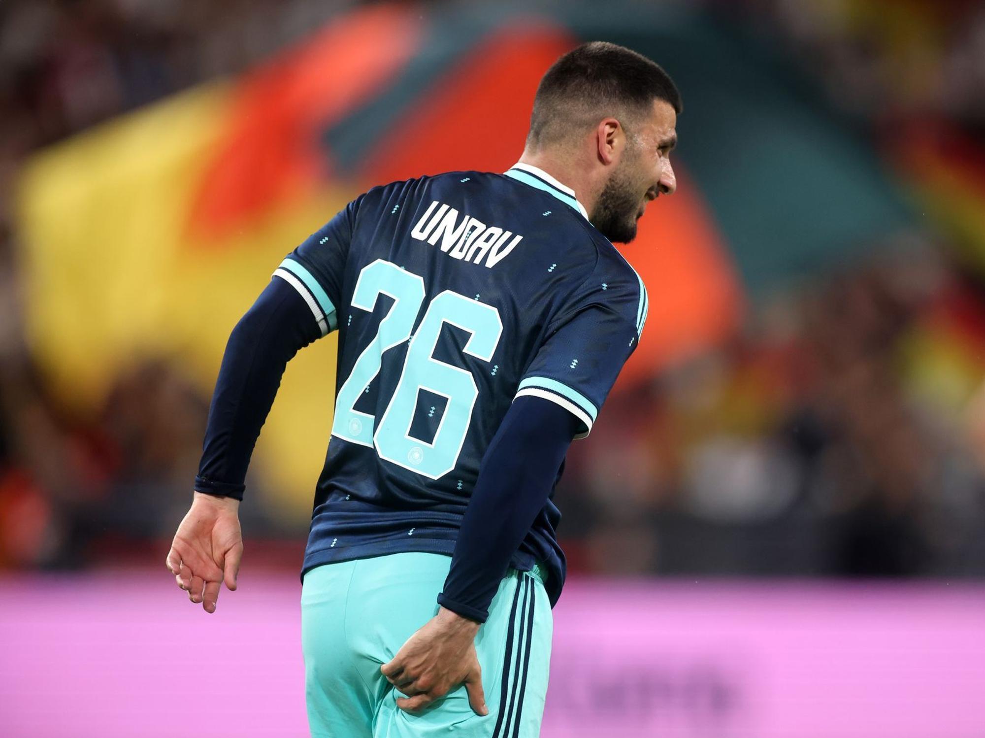 Deutschlands Deniz Undav war mit zwei Toren und einer Vorlage einer der Matchwinner beim vorletzten Test der Deutschen gegen Finnland in Mainz vor dem ersten WM 2026-Pflichtspiel gegen Curaçao am Sonntag, 14. Juni, 19 Uhr (ARD). Was, wo, wann? Alles, was man über die WM in den USA, Kanada und Mexiko wissen muss, findet sich hier in kompakter Form. (Bild: 2026 Getty Images/Alex Grimm)