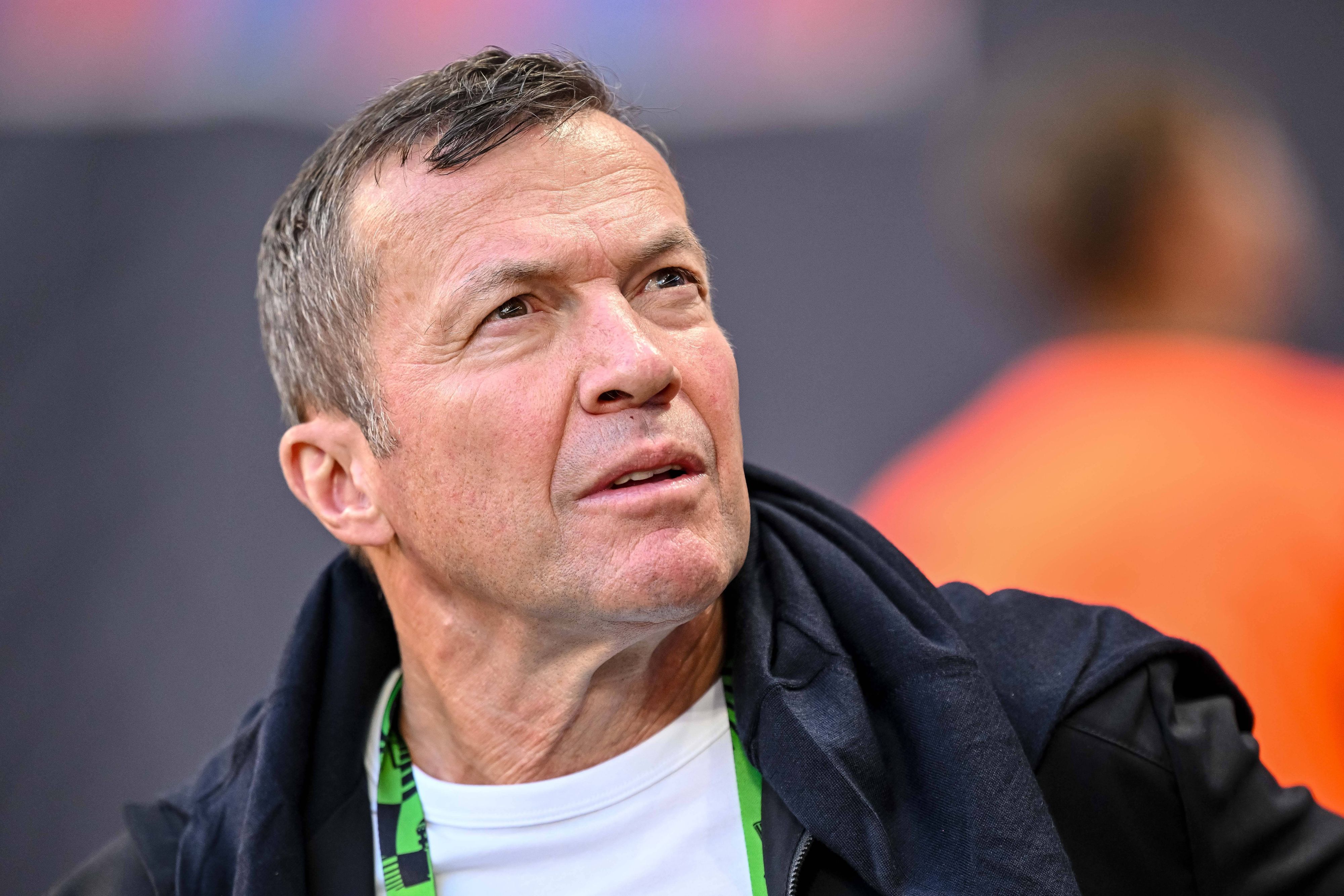 Lothar Matthäus als Experte bei einem Spiel.