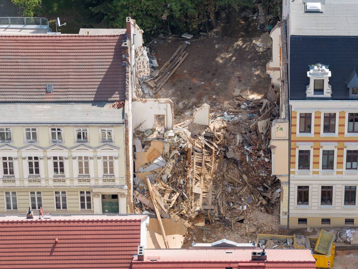 Nach dem Hauseinsturz in Görlitz
