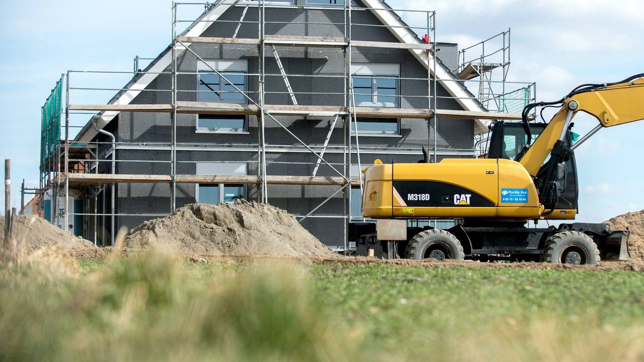 Bau eines Einfamilienhauses