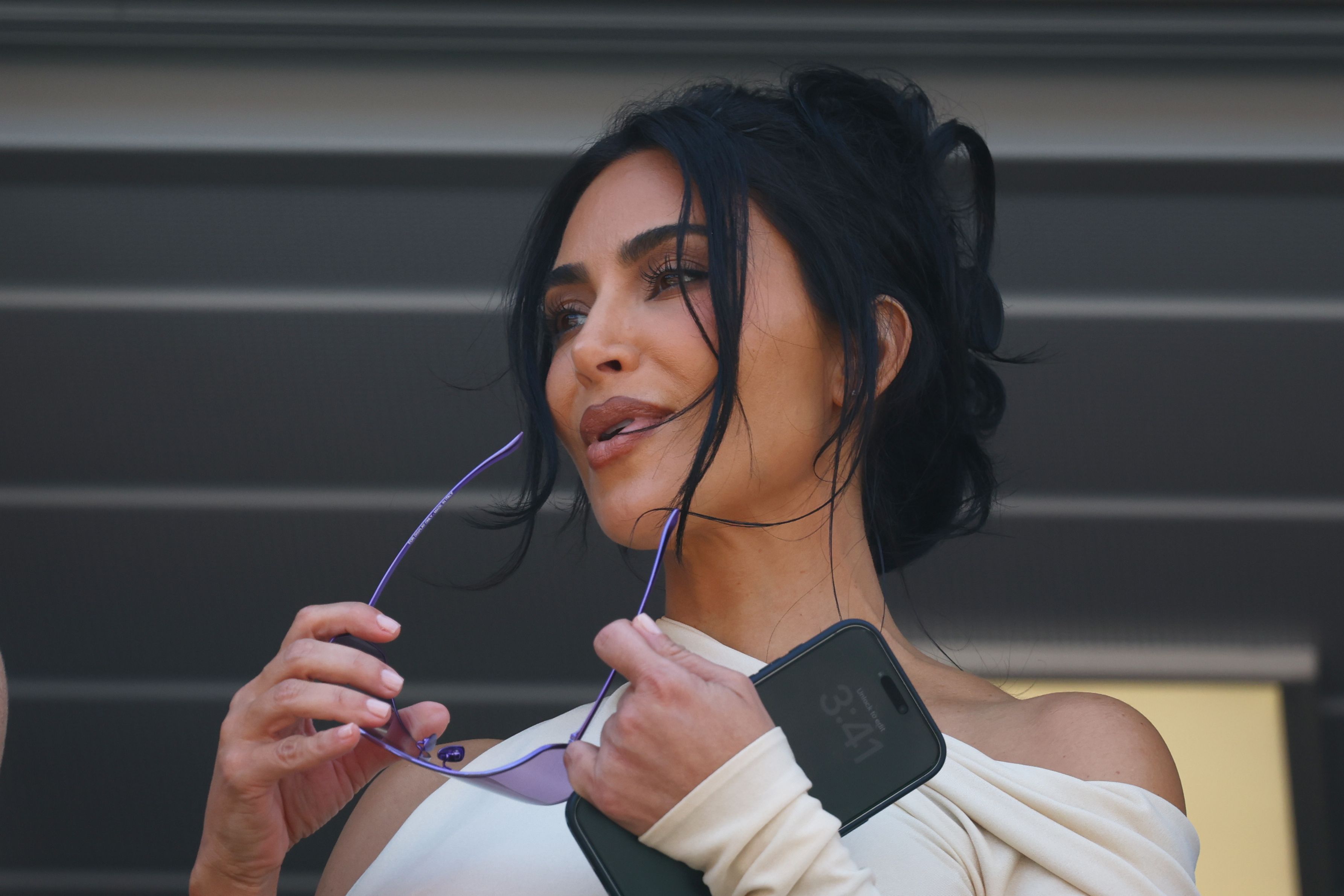 Kim Kardashian besucht das Formel-1-Rennen zum Großen Preis von Monaco.