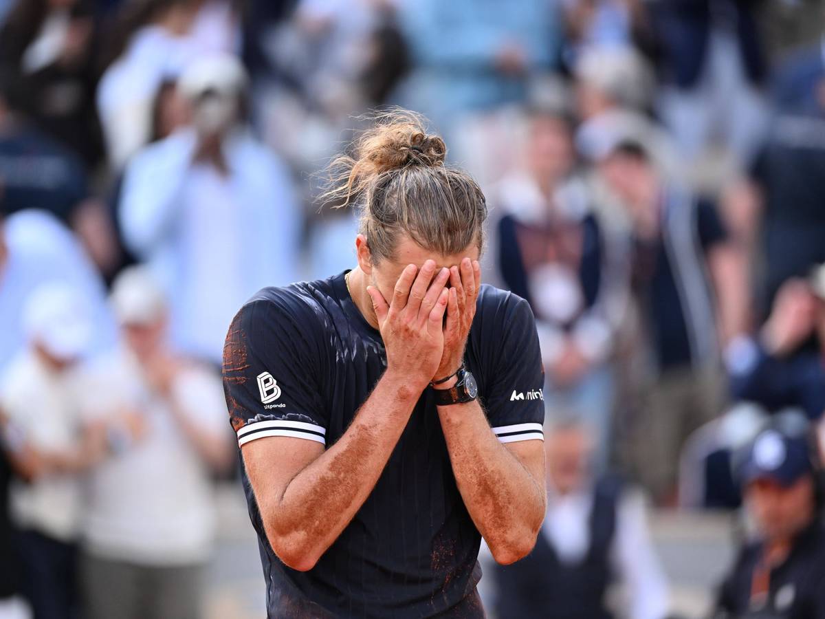 Alexander Zverev beim Finale der French Open.