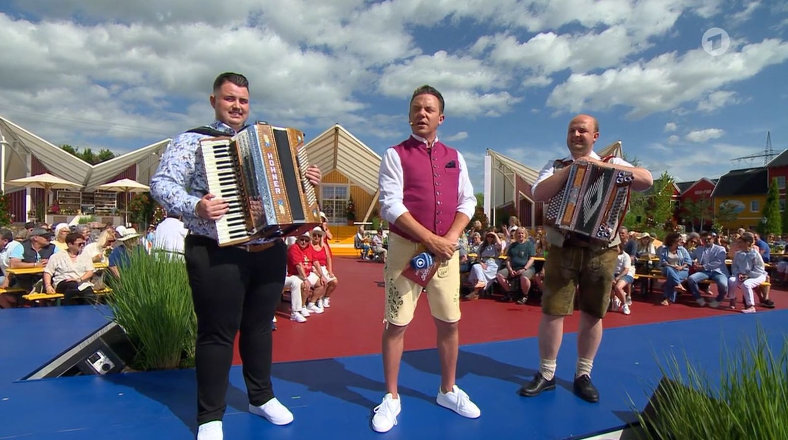 Marvin Markle und Michael Leitner kämpften um den Einzug in die nächste Runde. Beide wollen „Sommerhitkönig 2026“ werden. (Bild: ARD)