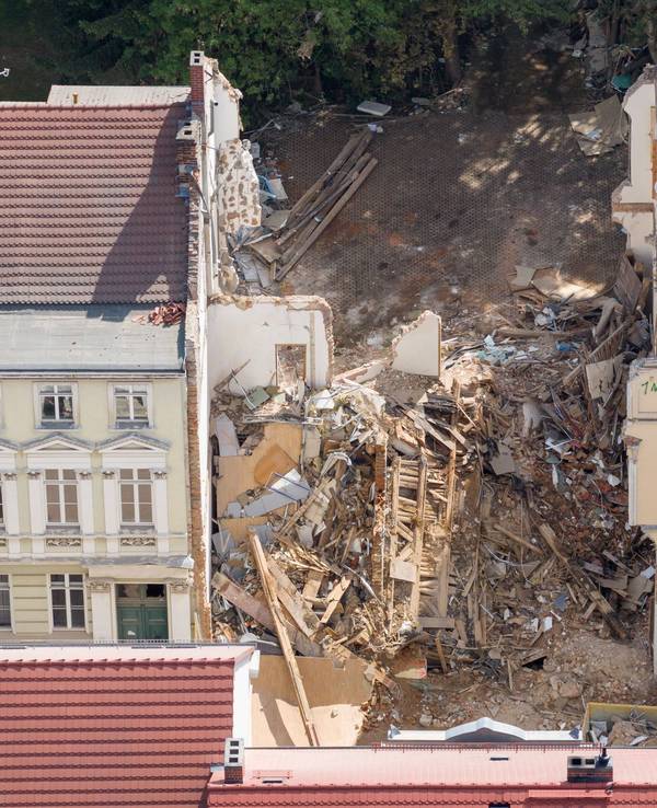 Nach dem Hauseinsturz in Görlitz