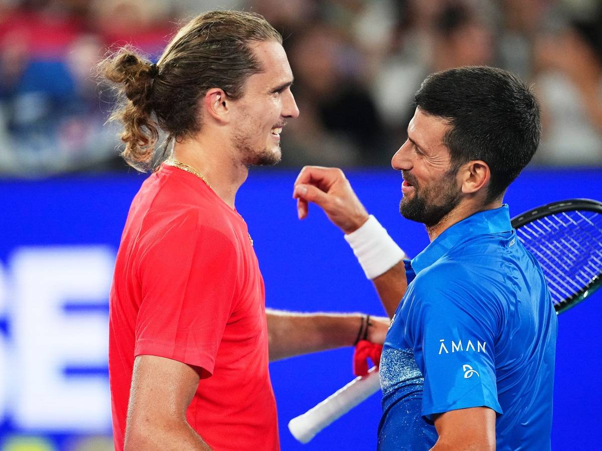 Alexander Zverev und Novak Djokovic