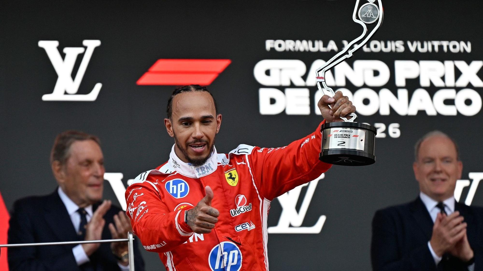 Lewis Hamilton stellte in Monaco den Podiumsrekord von Ayrton Senna ein.