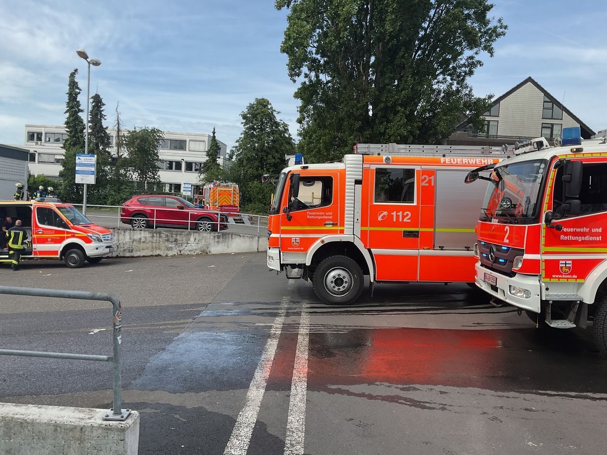 Feuer im Saunabereich in Bonn-Beuel.
