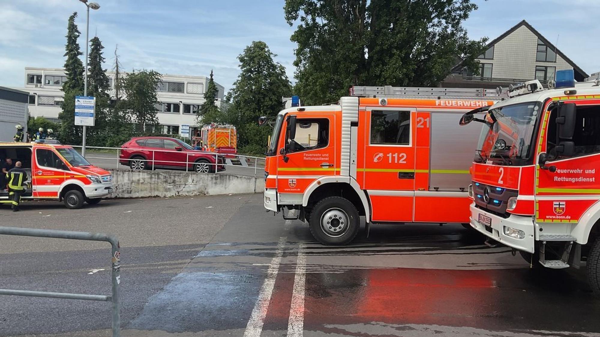 Feuer im Saunabereich in Bonn-Beuel.