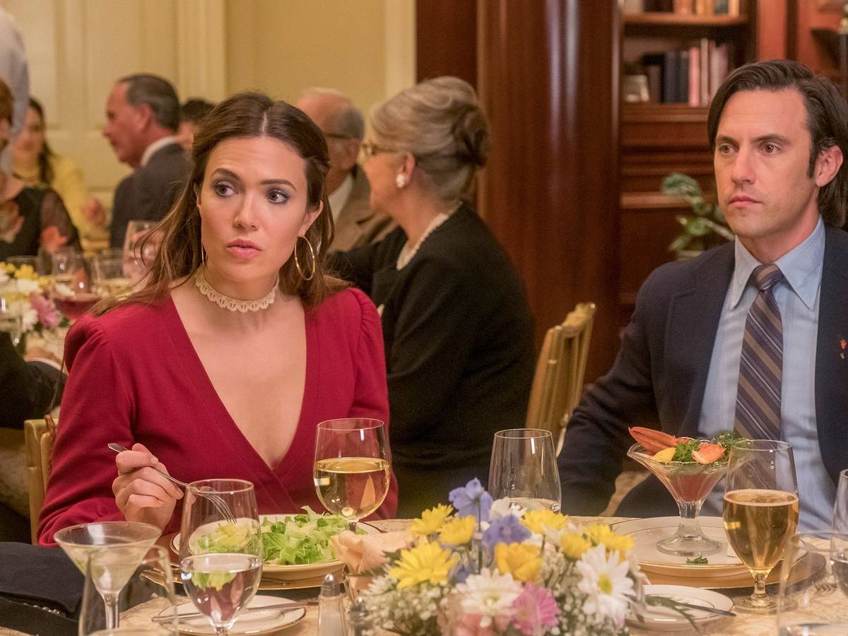 Mit ihnen und ihrer großen Liebe fing alles an: Rebecca (Mandy Moore) und Jack (Milo Ventimiglia) heiraten gegen den Widerstand ihrer reichen Eltern und gründeten eine Familie. (Bild: ZDF/NBC)