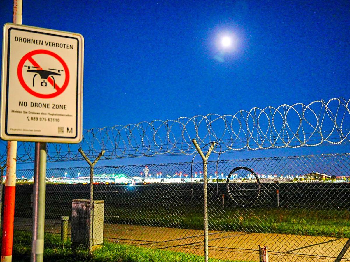 Drohnensichtung am Flughafen München