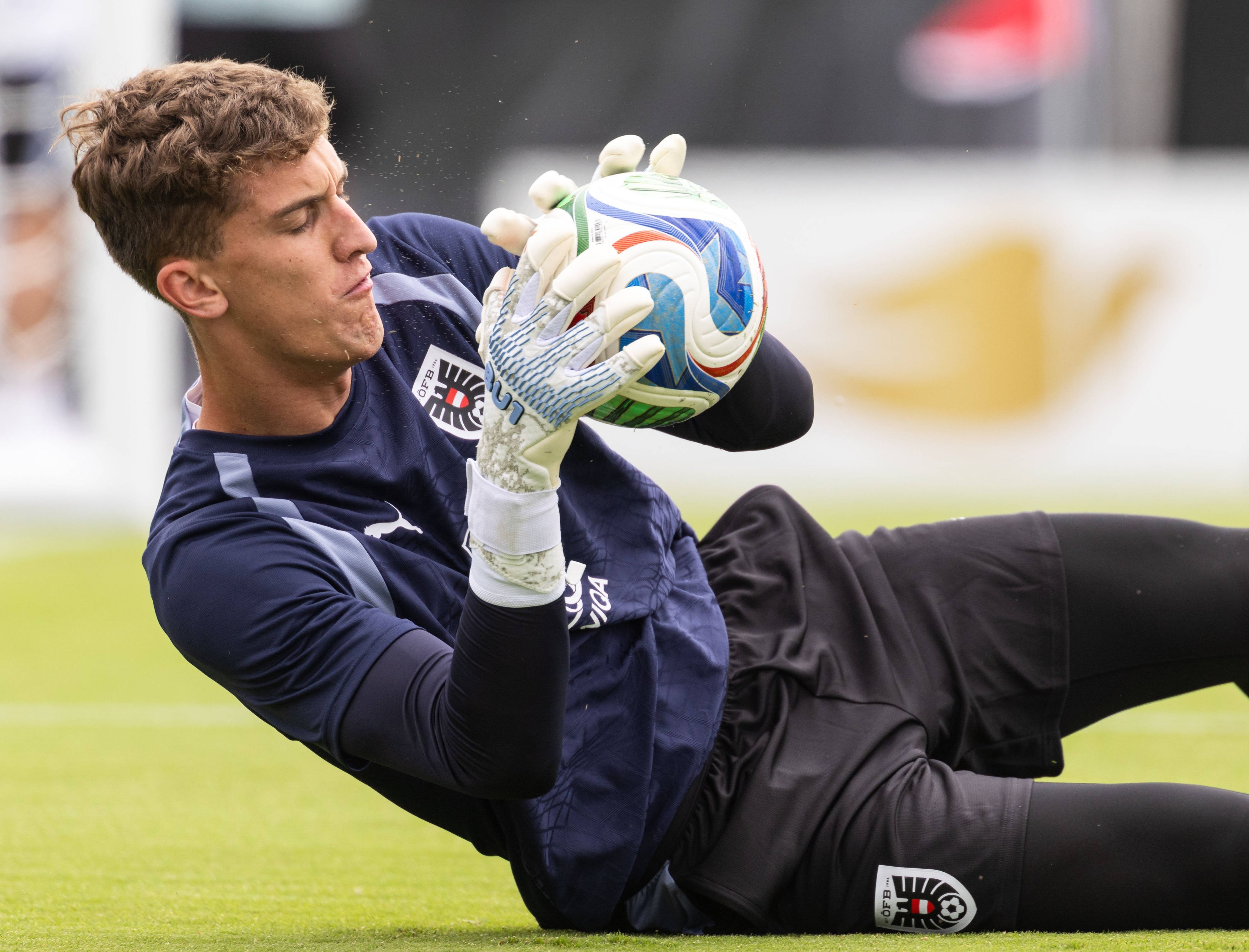 Torhüter Florian Wiegele beim Training
