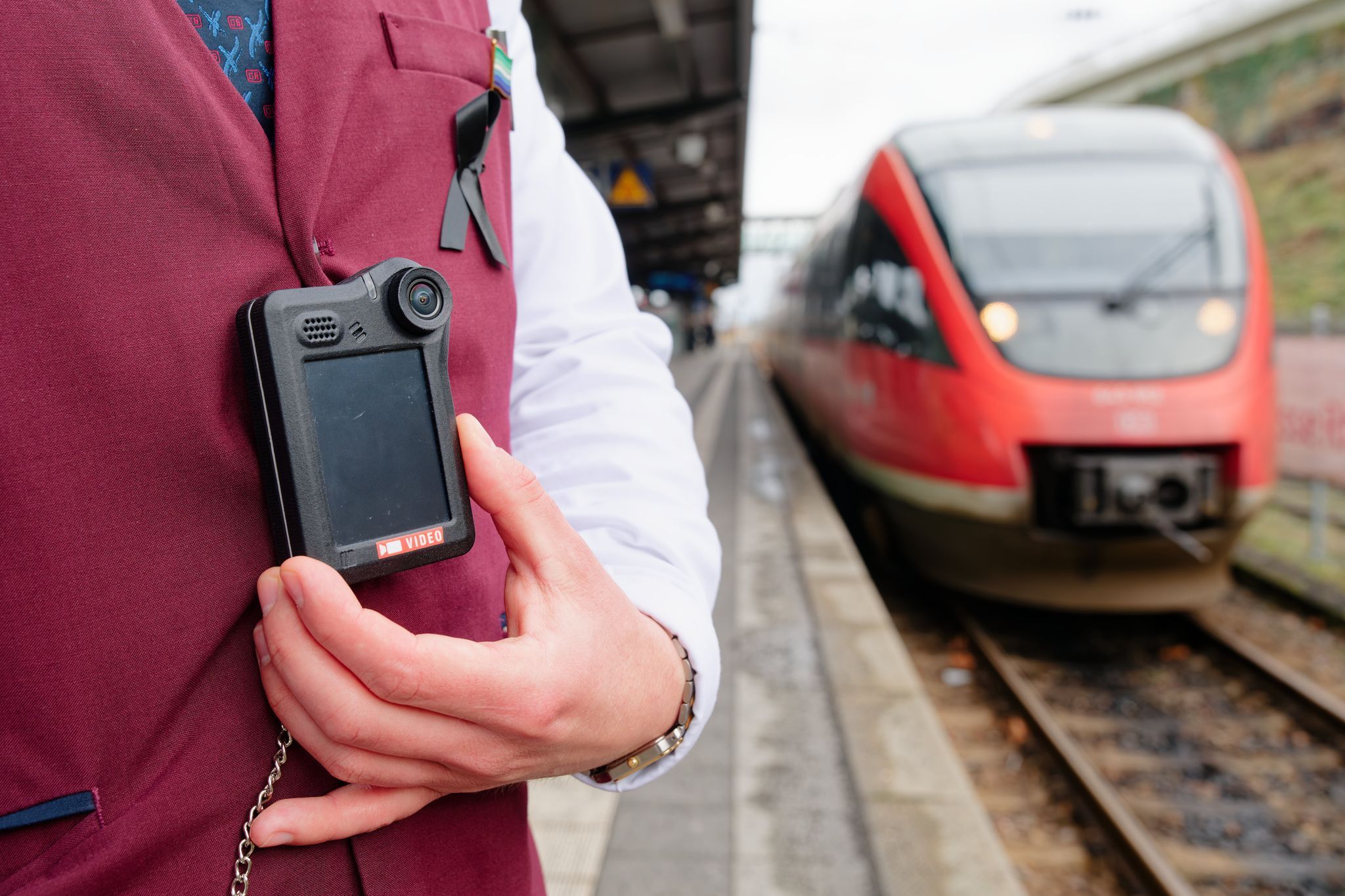 Bodycam-Training bei der Deutschen Bahn