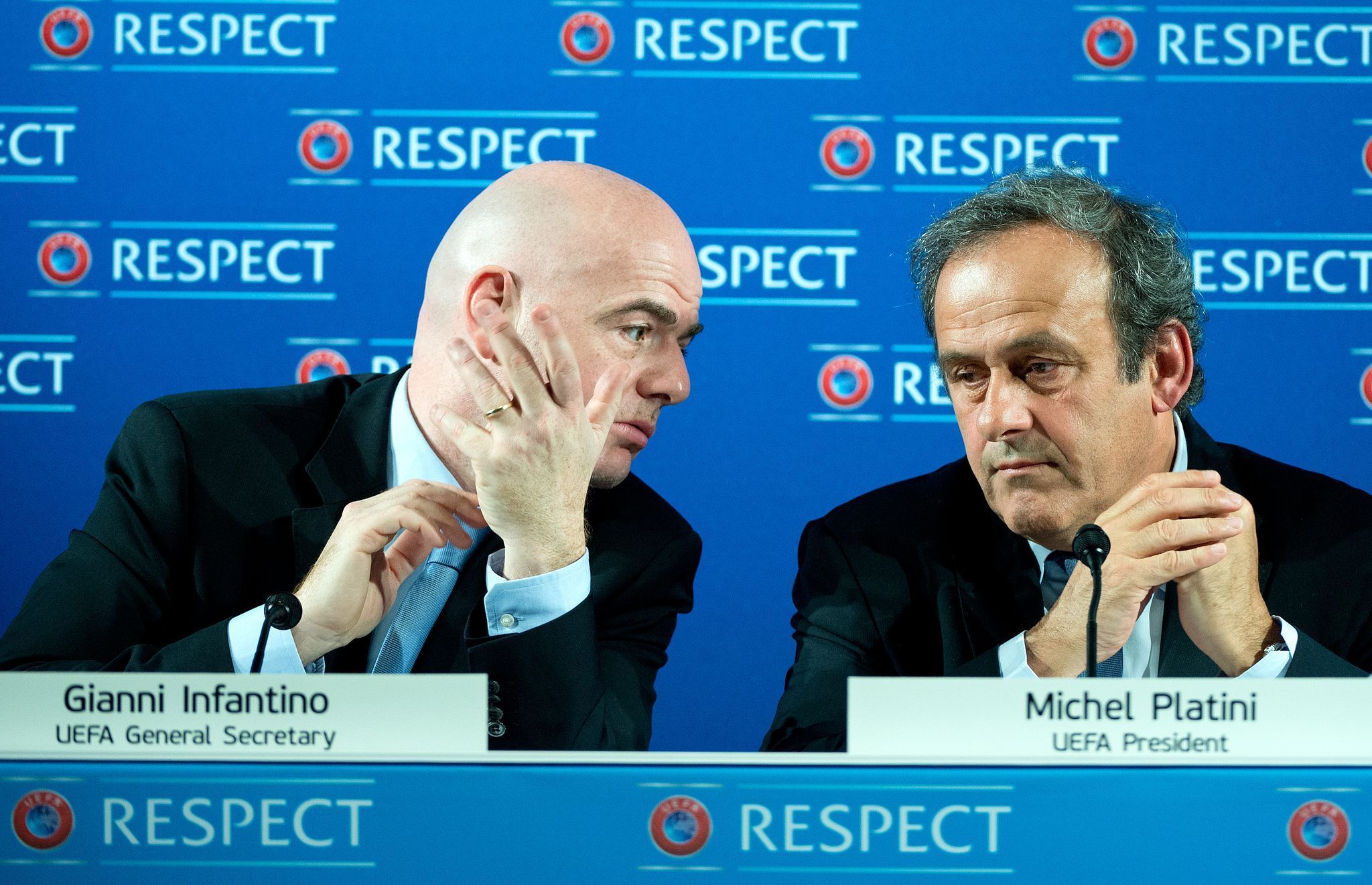 Gianni Infantino und Michel Platini