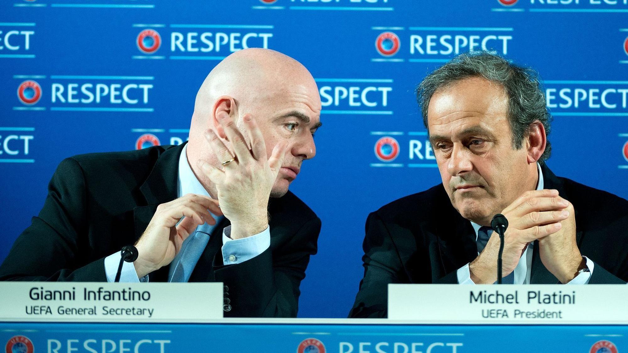 Gianni Infantino und Michel Platini