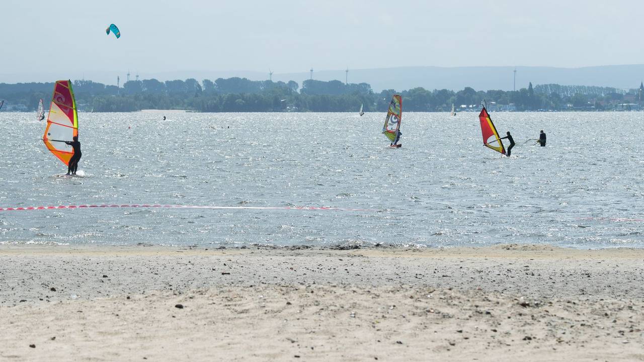 Phosphor am Surferstrand am Steinhuder Meer