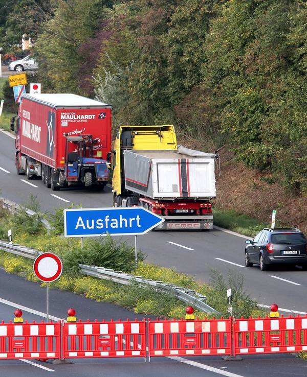 Autobahnsperrung
