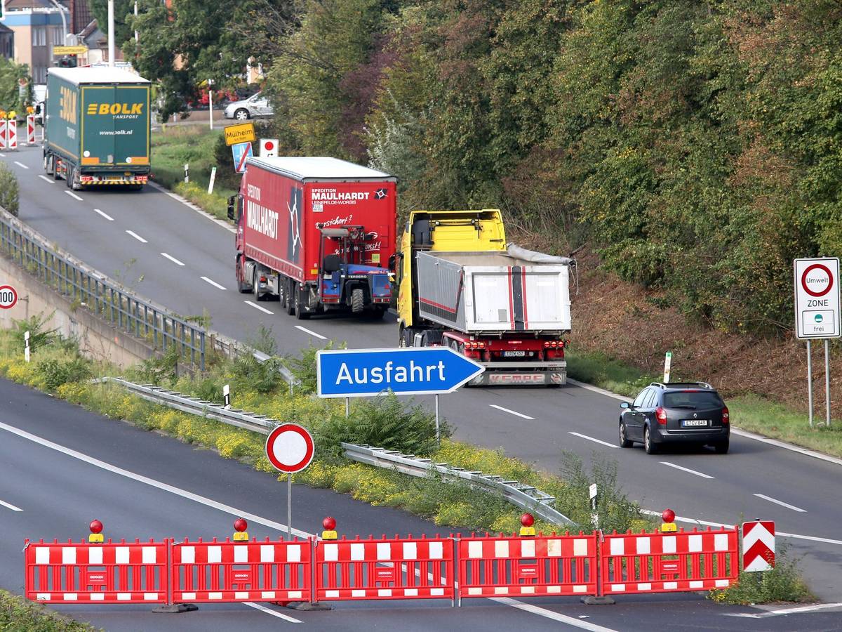 Autobahnsperrung
