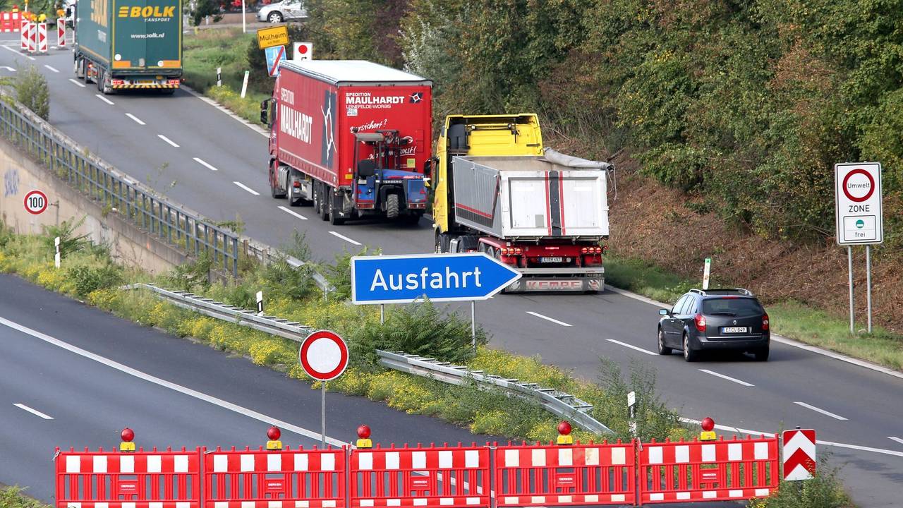 Autobahnsperrung