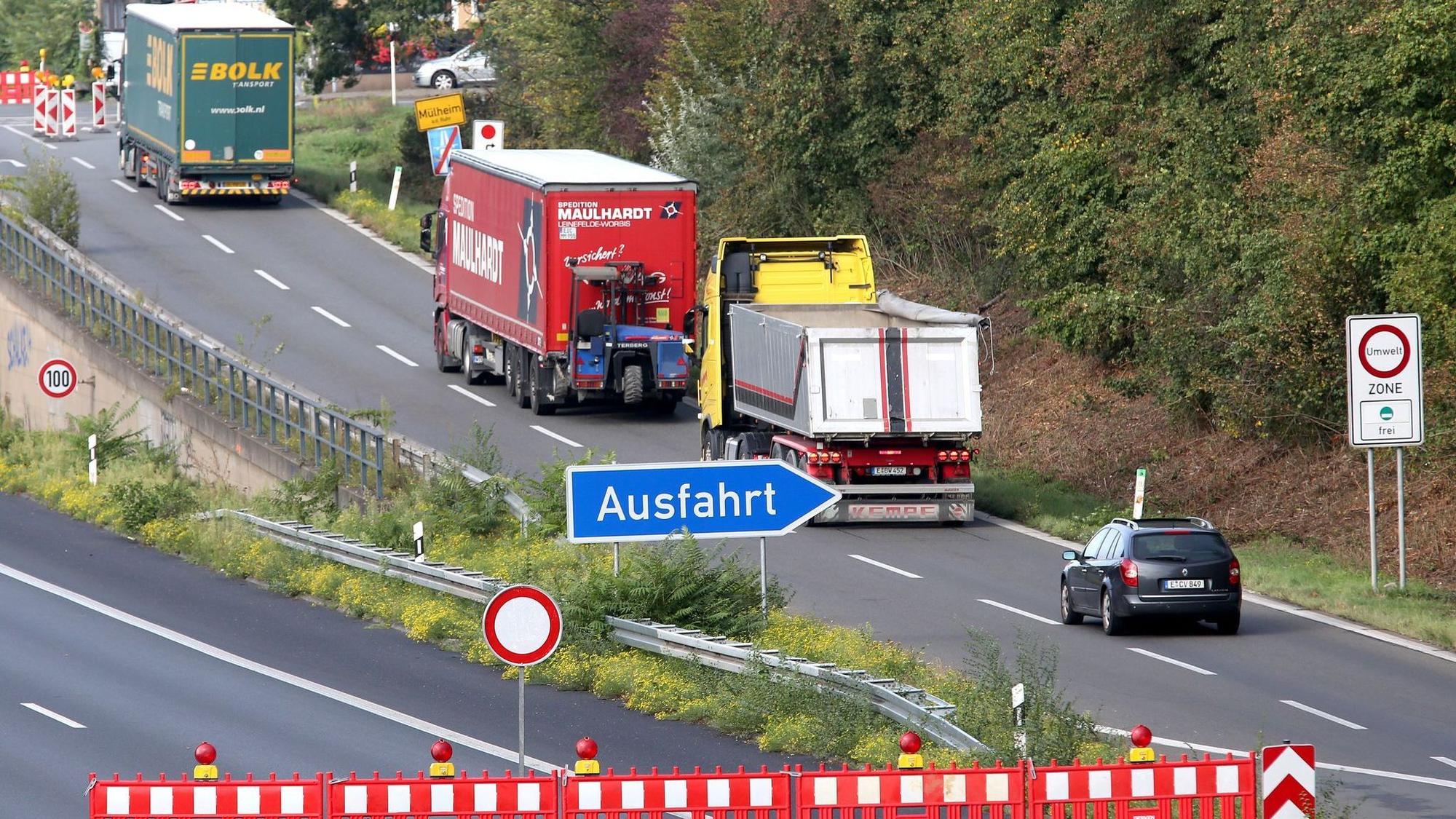 Autobahnsperrung