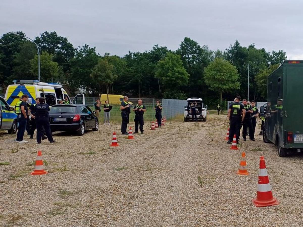 Großer Kontrolleinsatz der Polizei in der Grenzregion.