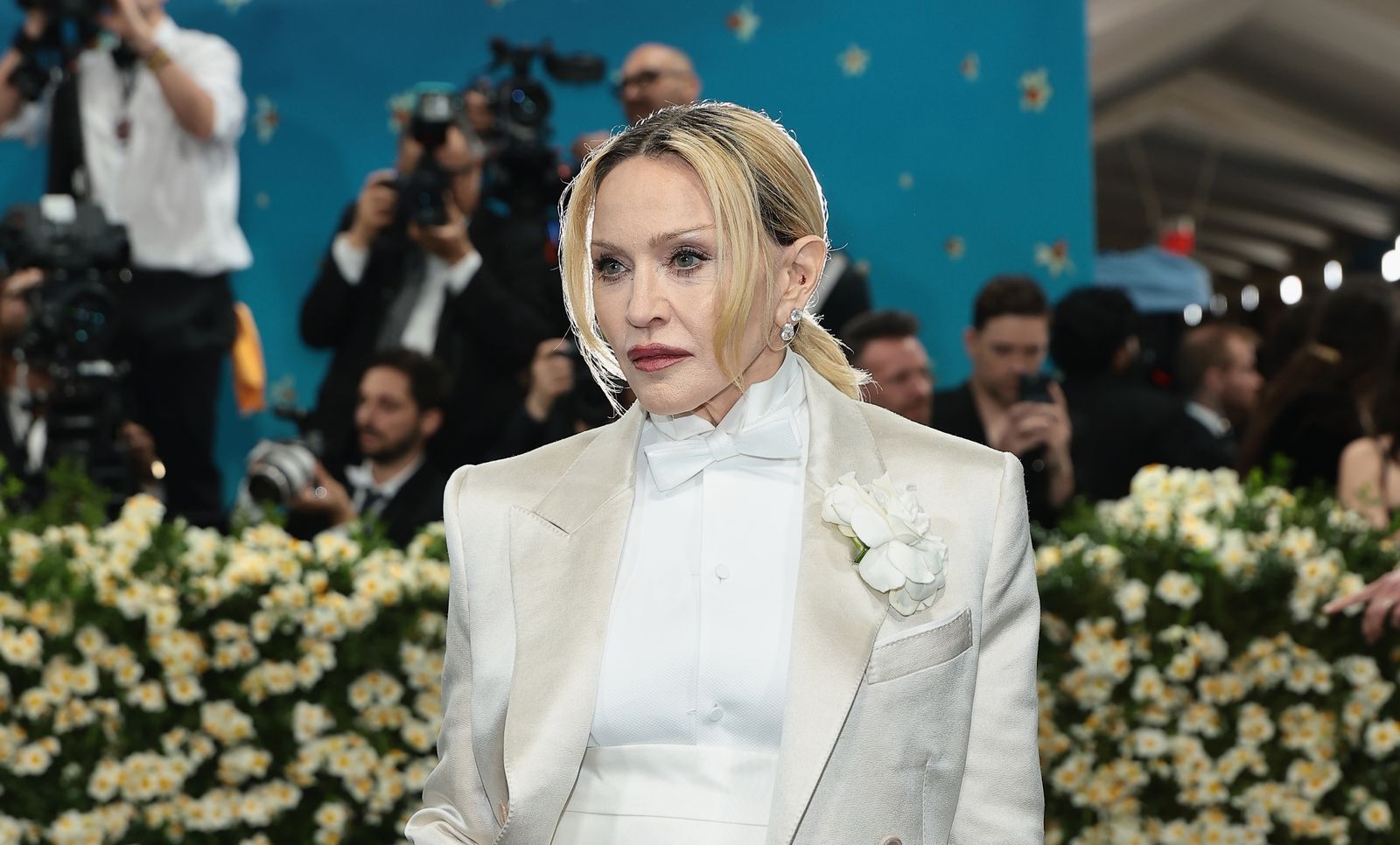 Madonna hat mit einem aufwendigen Trailer einen ersten Vorgeschmack auf ihr neues Musikalbum gegeben. Dabei wurde die Queen of Pop von vielen prominenten Gästen unterstützt. (Bild: 2025 Getty Images/Dimitrios Kambouris)