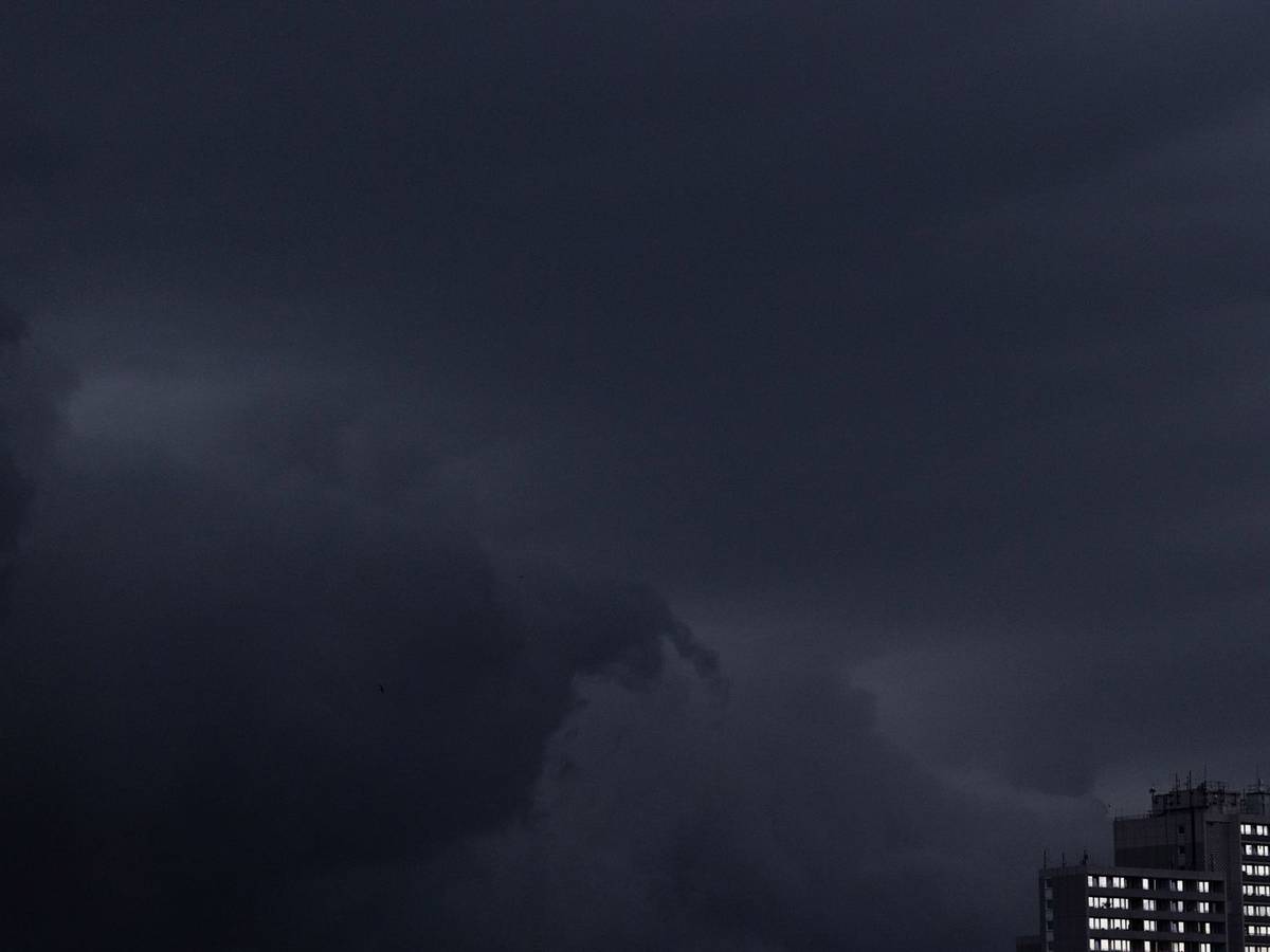 Regenwolken am Himmel