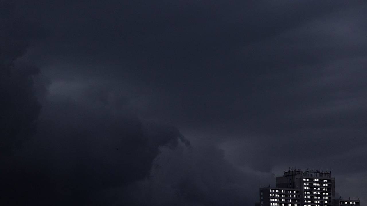 Regenwolken am Himmel