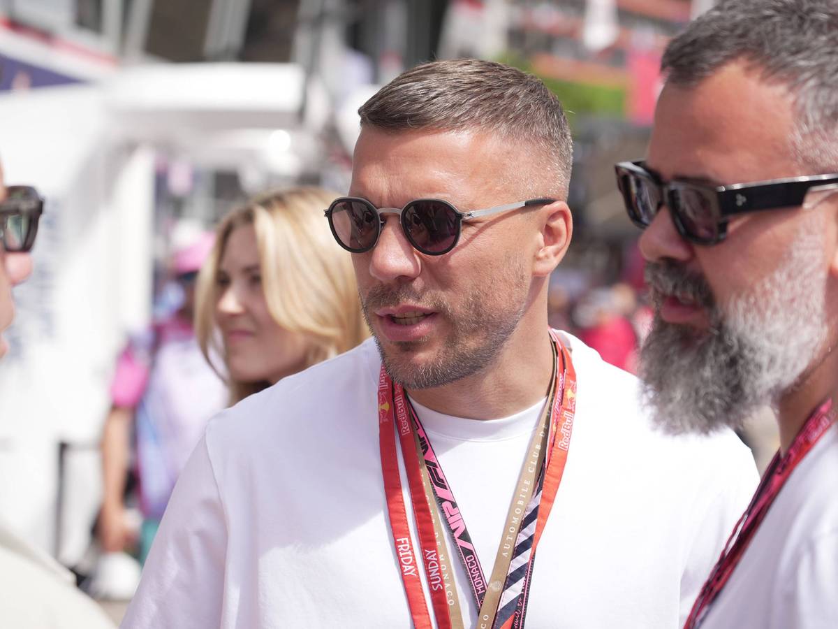 Lukas Podolski beim Formel-1-Rennen in Monaco.