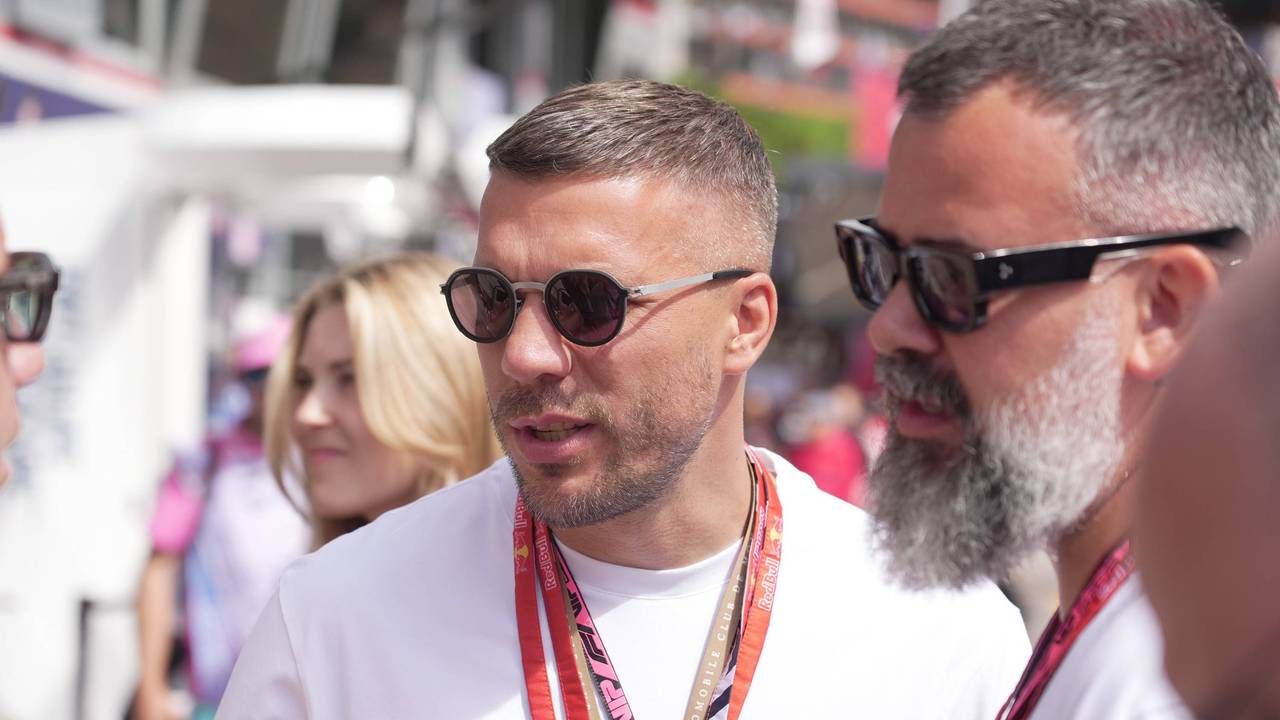 Lukas Podolski beim Formel-1-Rennen in Monaco.