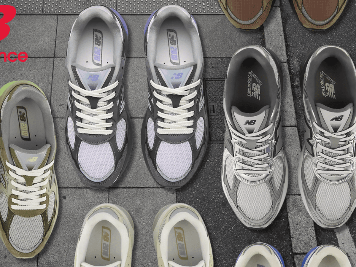 Die neuen New Balance ABZORB 2010 Sneaker vor einem Straßenhintergrund in verschiedenen Colorways abgebieldet.
