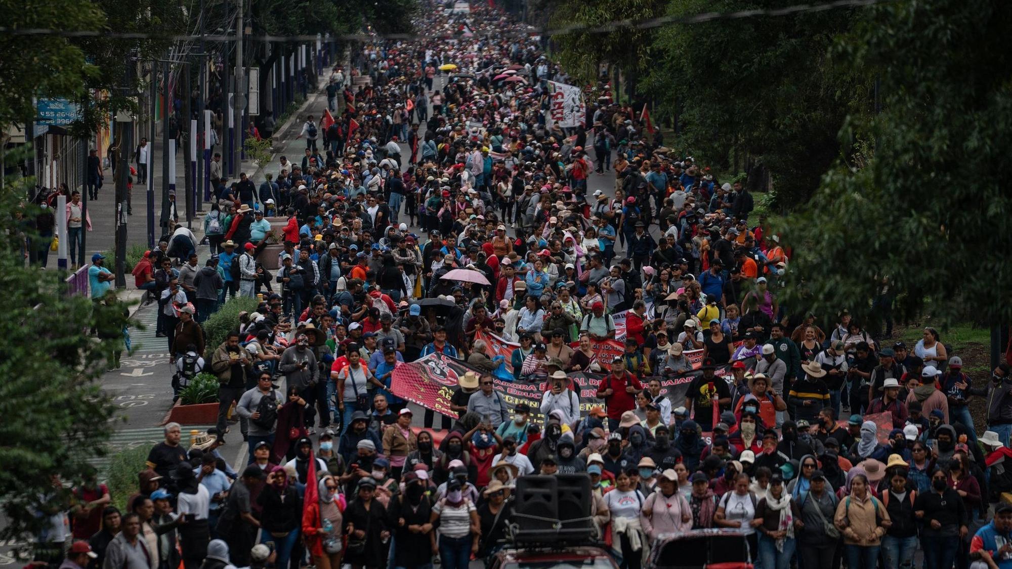 Lehrerprotest in Mexiko