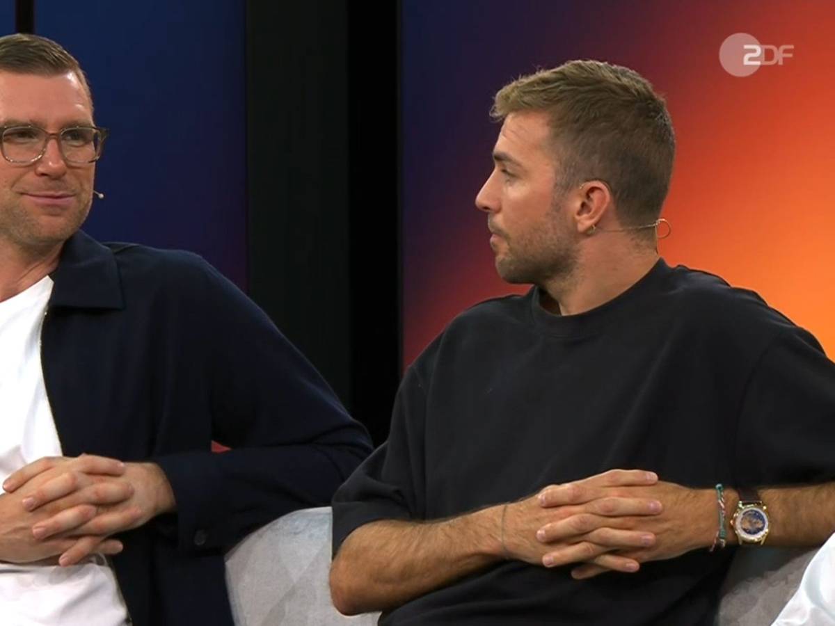 Die beiden TV-Experten Per Mertesacker und Christoph Kramer im ZDF.