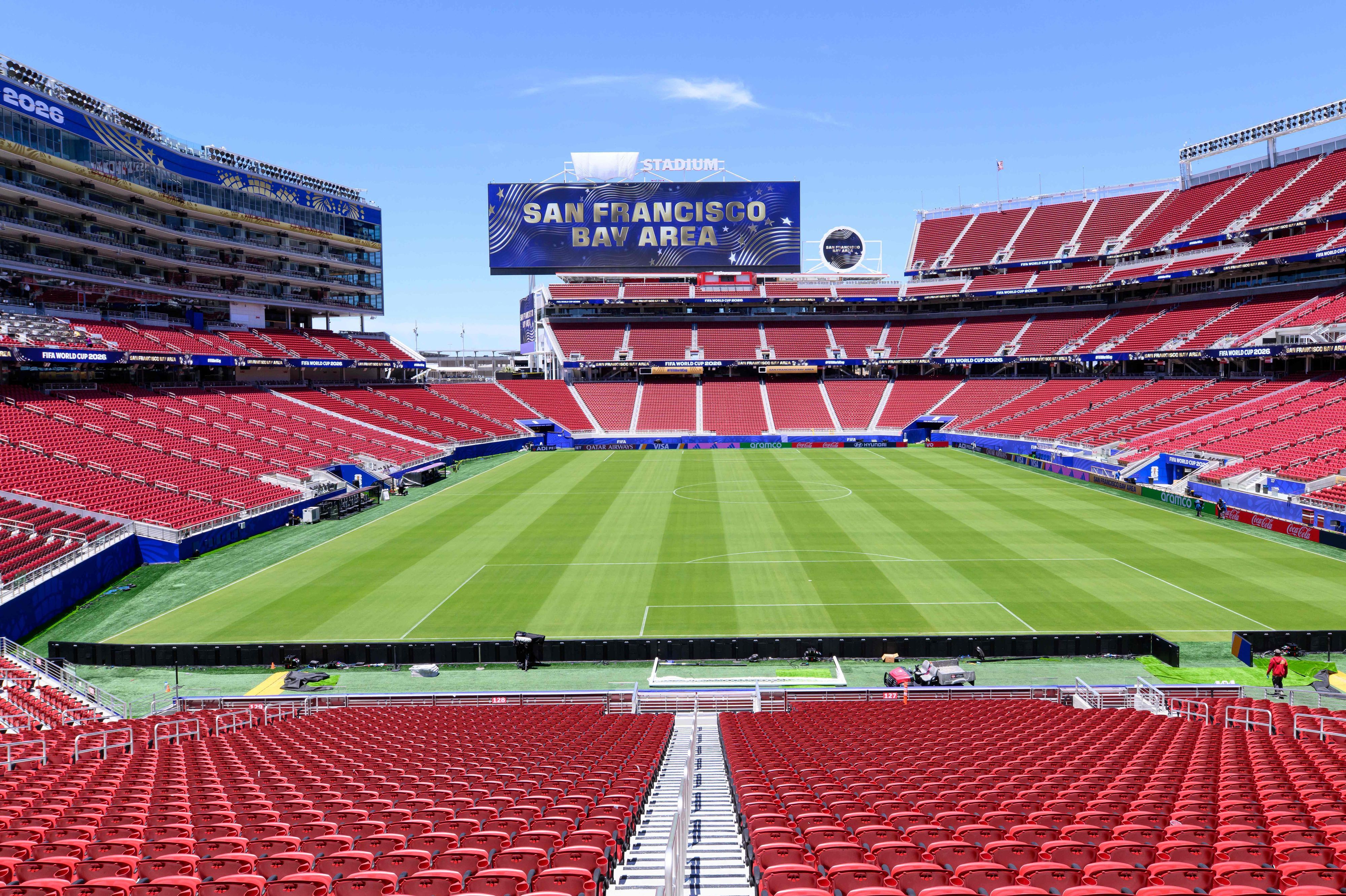 Blick ins San Francisco Bay Area Stadium, auch bekannt als Levi's Stadium