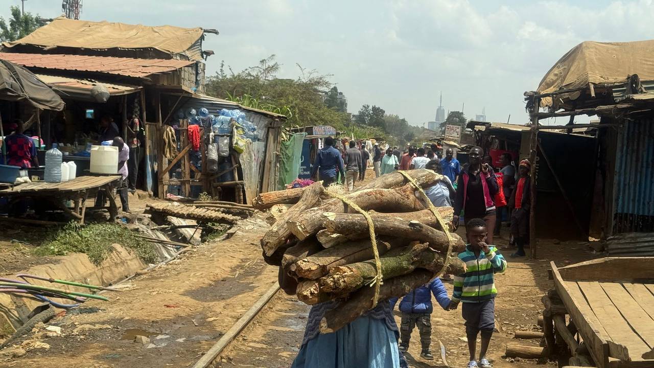 Slum Kibera - Straßenszene