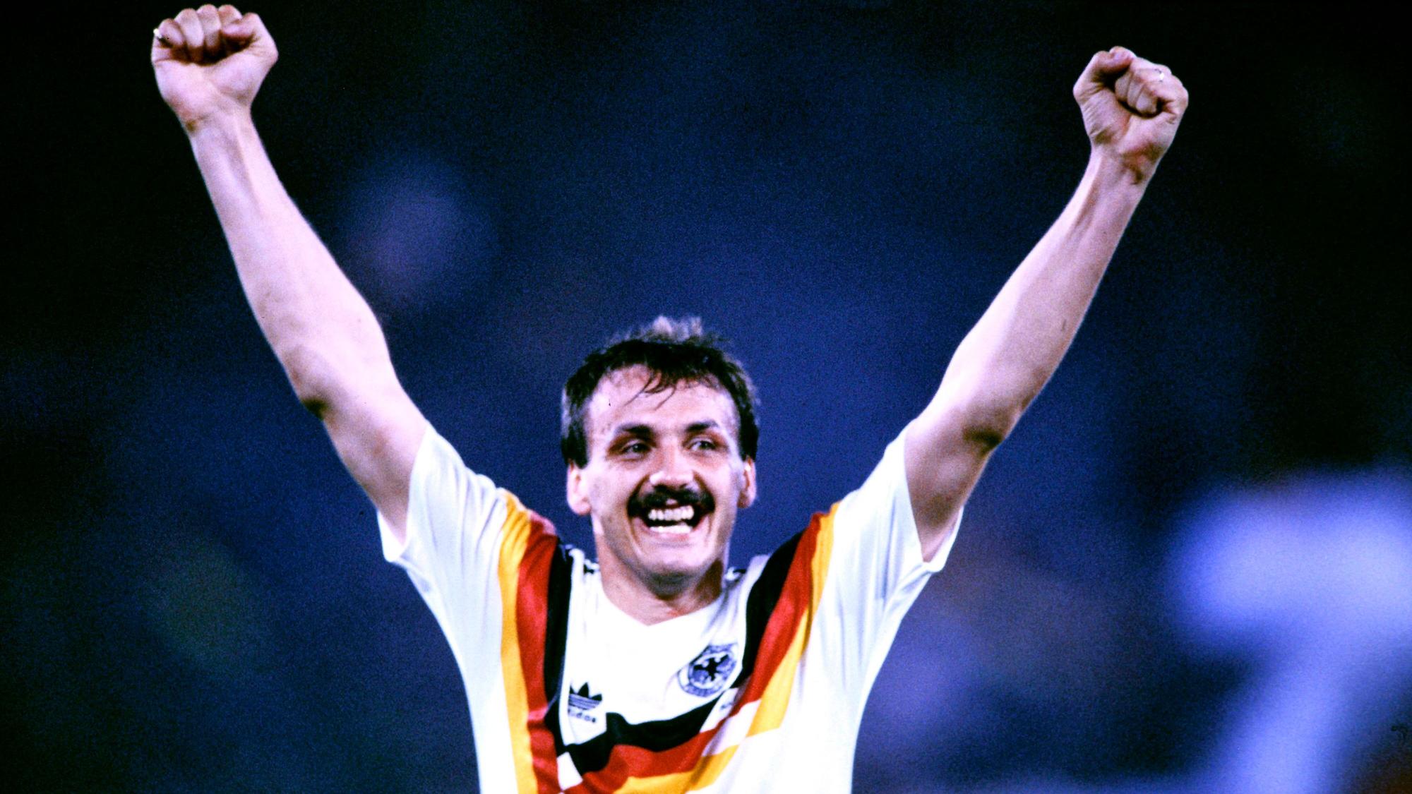 Jürgen Kohler nach dem Triumph im WM-Finale 1990 gegen Argentinien in Rom.