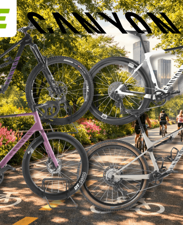 4 verschiedene Canyon Fahrräder aus dem Rebike Sale.