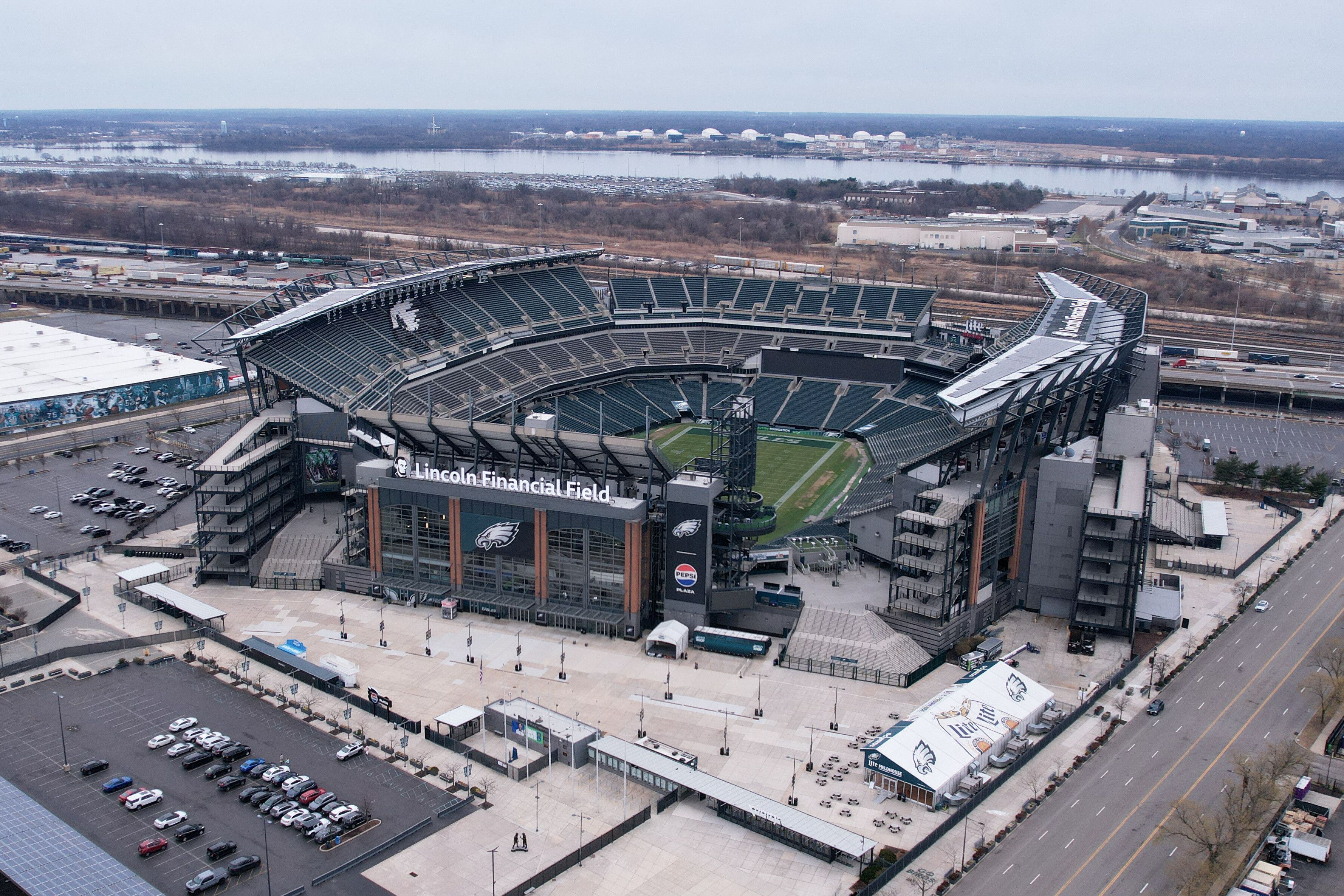 Blick auf das Lincoln Financial Field in Philadelphia (USA).
