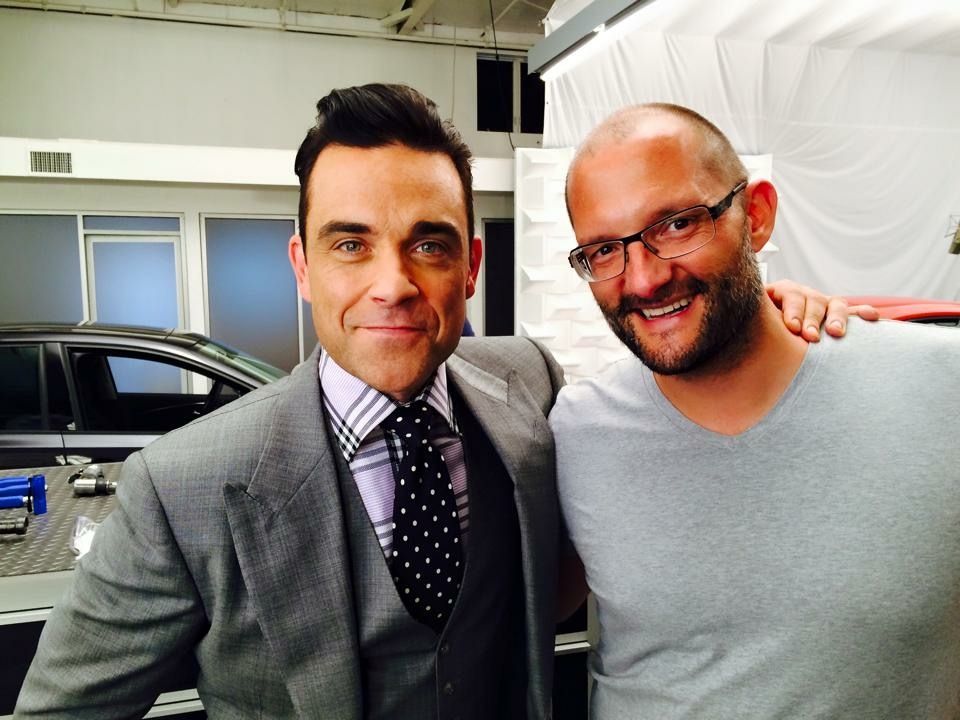 Jo Failer mit Robbie Williams