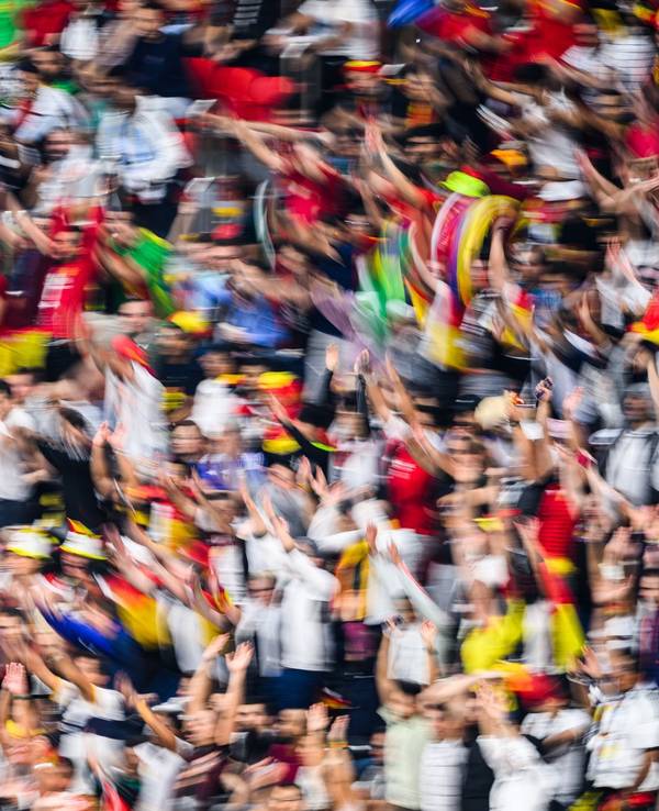Fans machen eine La-Ola-Welle